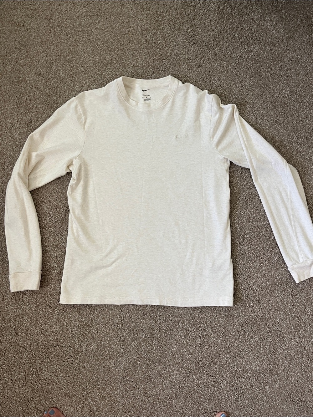 Nike Cream Long Sleeve Crewneck Shirt